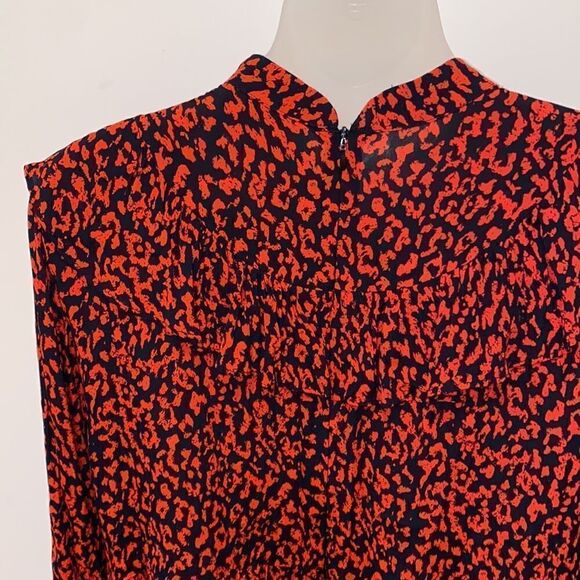 Zara Premium Denim Cheetah Leopard Dress Viscose Loose Medium M - Picture 7 of 9